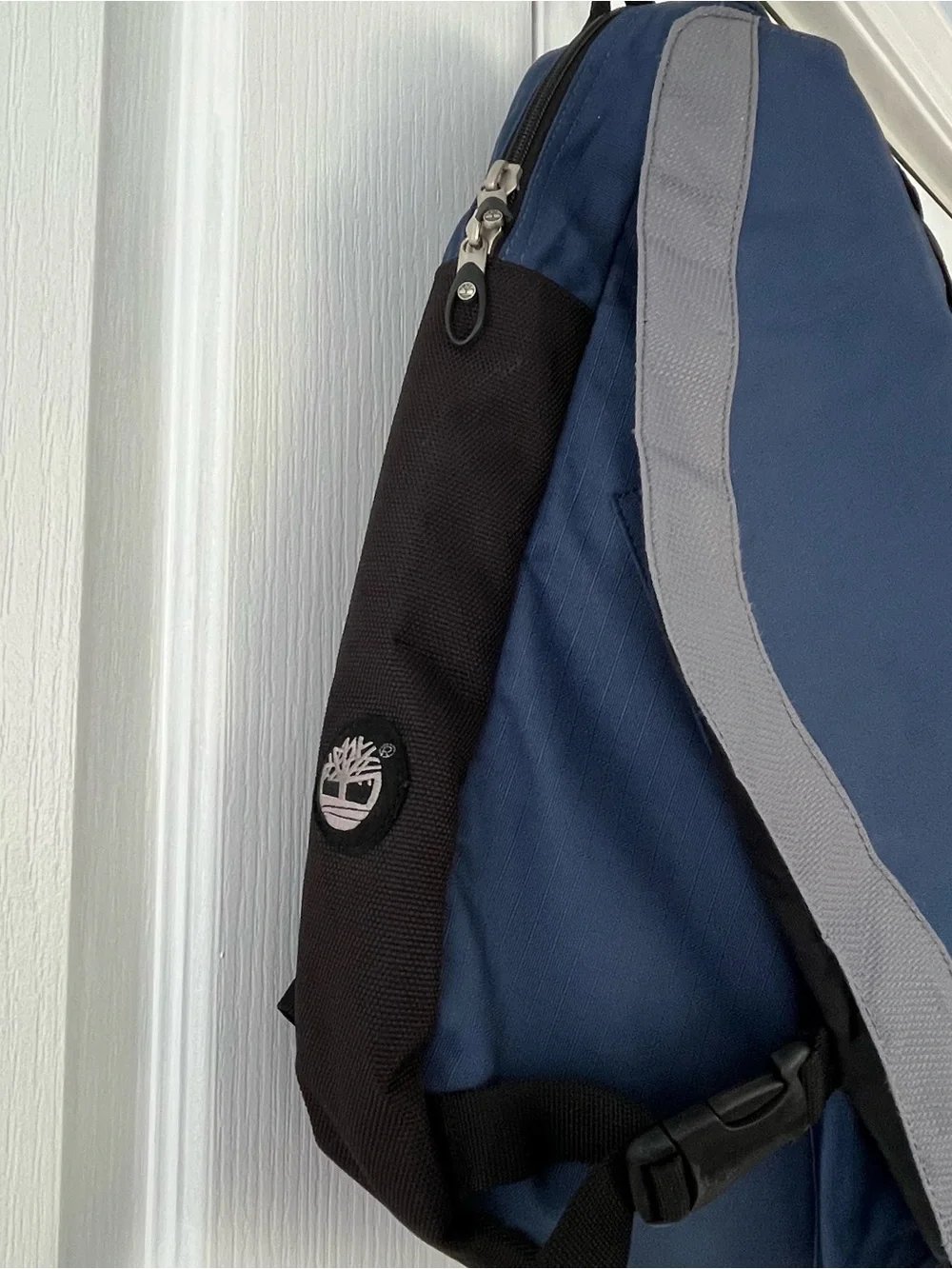 Timberland One Strap Sling Bag Blue &  Black Travel Casual
